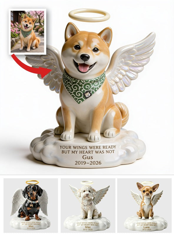 Plaque Acrylique Personnalisée en Mémoire d'un Chien Shiba Inu Ange