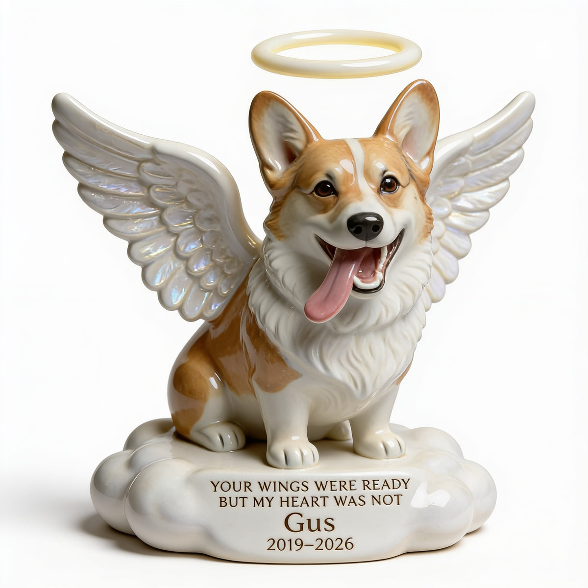 Custom Photo Welsh Corgi Angel Memorial Custom Shaped Acrylic Plaque Pet Remembrance Gift
