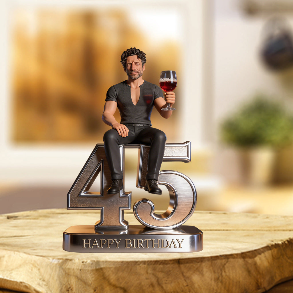 Personalized 21st Birthday Latino Man Custom Shaped Acrylic Plaque Gift for Him