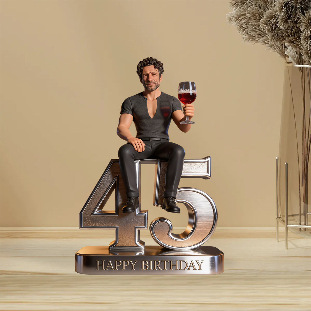 Custom Photo 21st Birthday Black Woman Custom Shaped Acrylic Plaque Gift