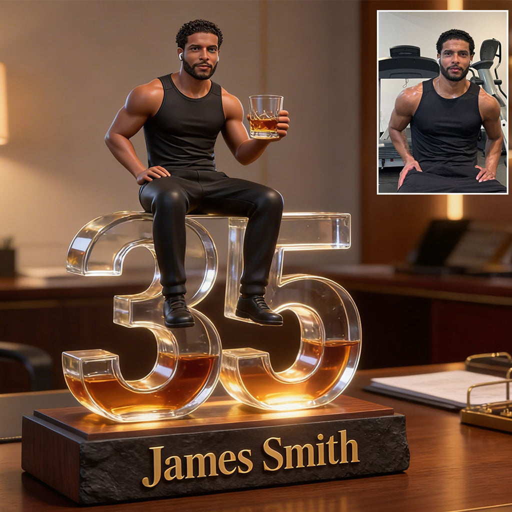 Personalized 21st Birthday Latino Man Custom Shaped Acrylic Plaque Gift