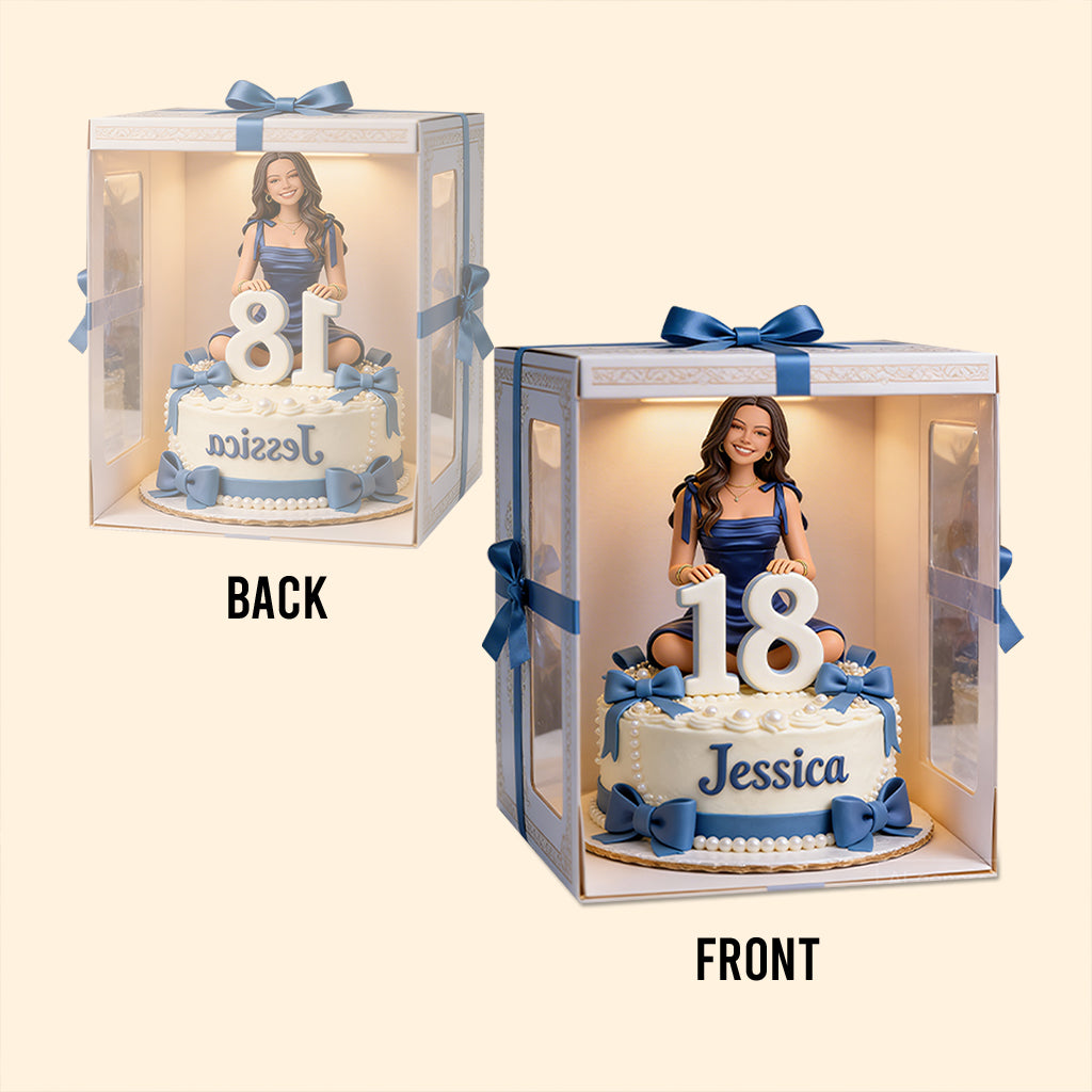 Personalized 50th Birthday Senior Black Woman Custom Shaped Acrylic Plaque Gift