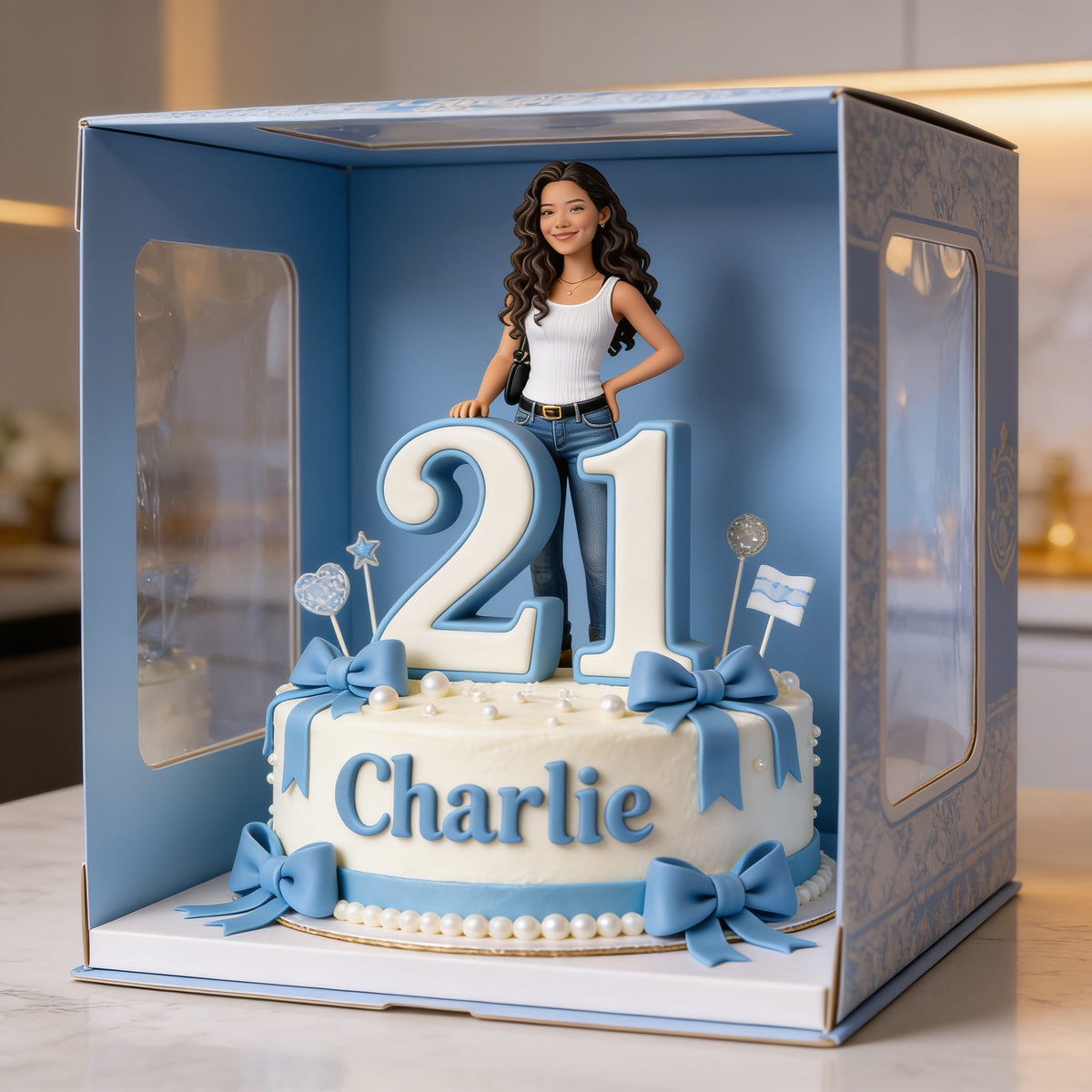 Personalized 21st Birthday Latina Woman Custom Shaped Acrylic Plaque Birthday Gift