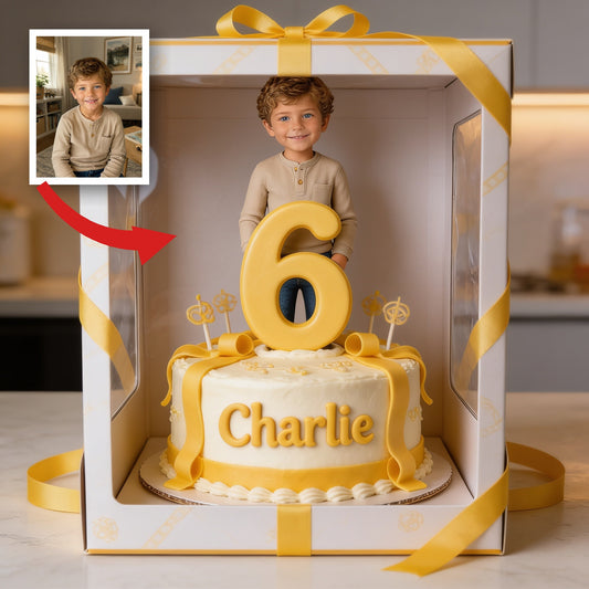 Personalized Birthday Little Boy Custom Shaped Acrylic Plaque Custom Name Number Son Grandson Gift