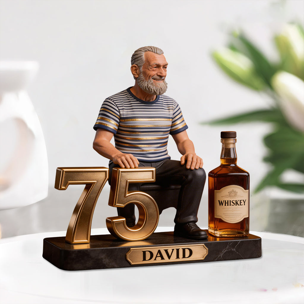 Personalized 50th Birthday Older Man Custom Shaped Acrylic Plaque, Gift for Dad Husband Grandpa