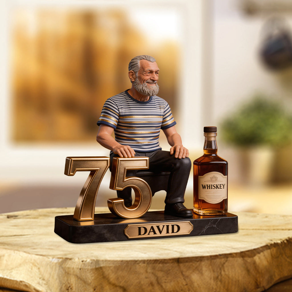Personalized 50th Birthday Older Man Custom Shaped Acrylic Plaque, Gift for Dad Husband Grandpa