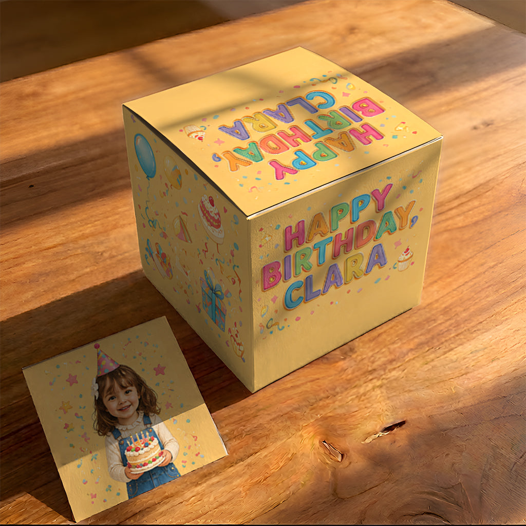 Carte Pop Up Personnalisée pour le 21e Anniversaire d'un Homme, Cadeau pour Mari Copain Fils