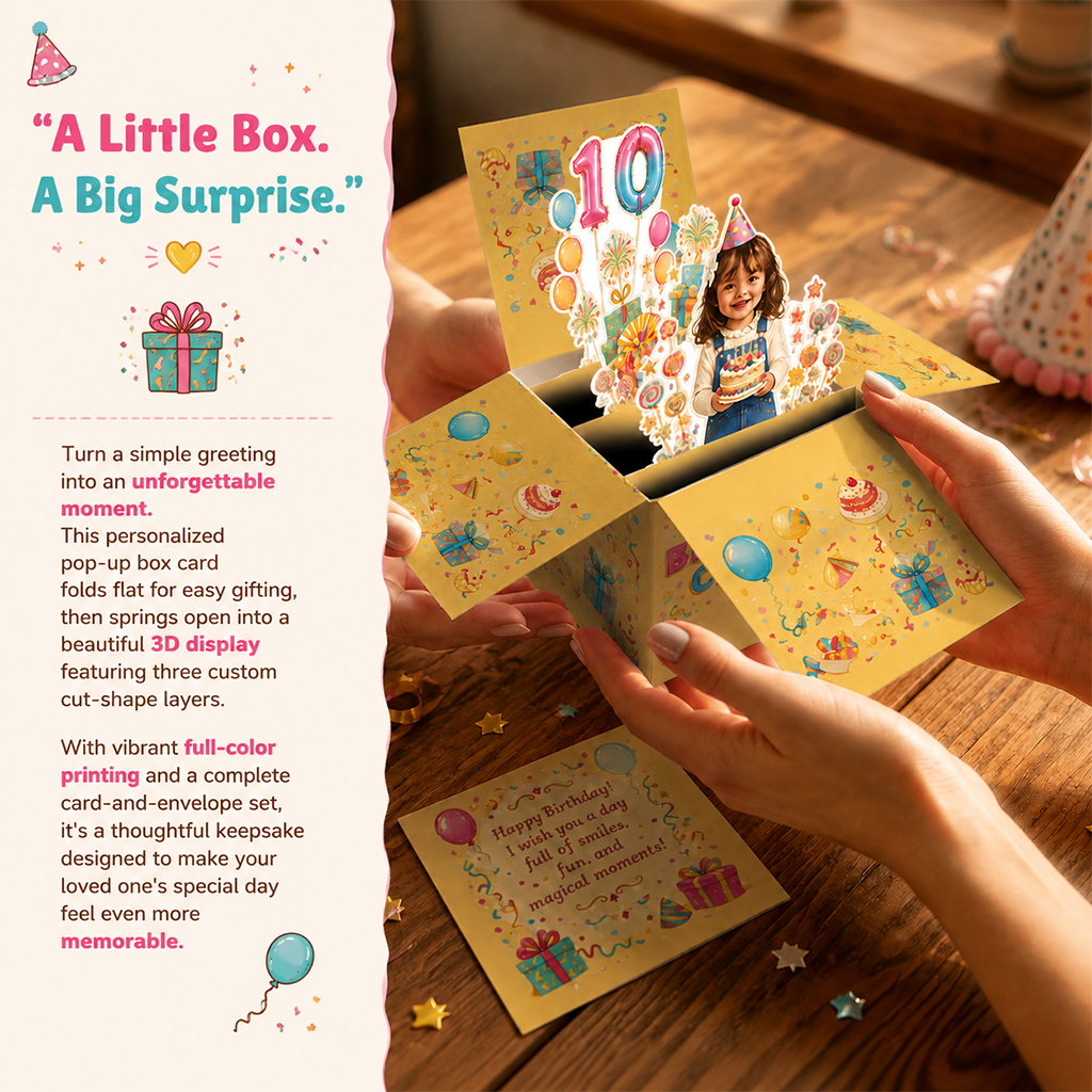 Carte Pop Up Personnalisée pour le 21e Anniversaire d'un Homme, Cadeau pour Mari Copain Fils