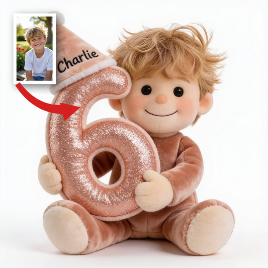 Coussin en Peluche Personnalisé pour Anniversaire Garçon