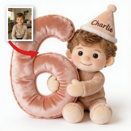 Personalized Birthday Latino Little Boy Fur Pillow Kids Gift