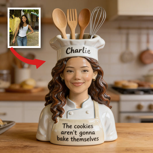 Cadeau de décoration de cuisine en acrylique pour femme chef Latina personnalisée