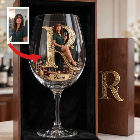 Verre à vin personnalisé pour femme latina plus âgée, cadeau pour amateur de vin