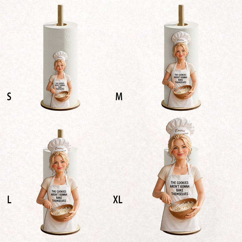 Custom Photo Latino Little Boy Chef Paper Towel Stand Kitchen Decor Gift