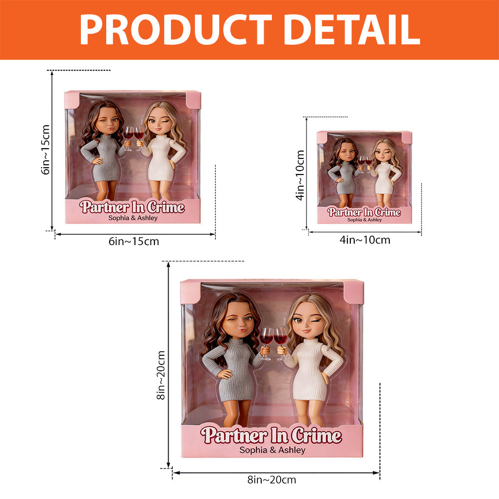 Custom Photo Older Latina Best Friends Shaped Acrylic Plaque Besties Forever Gift