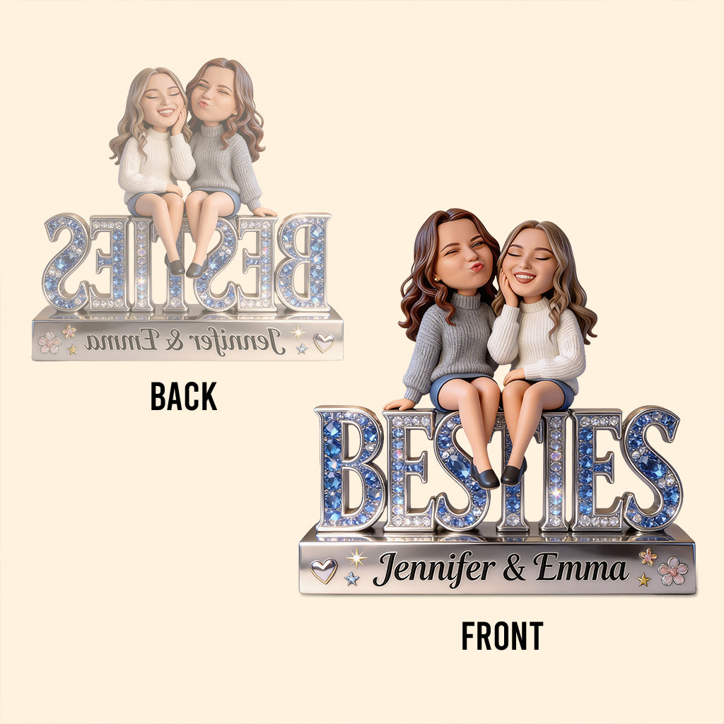 Personalized Older Besties Custom Shaped Acrylic Plaque Best Friend Gift