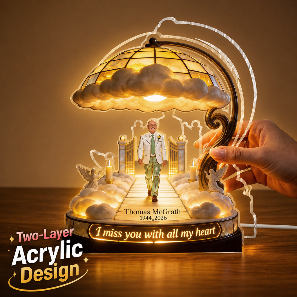 Lampe de Nuit LED Acrylique Personnalisée en Mémoire d'une Petite Fille Noire