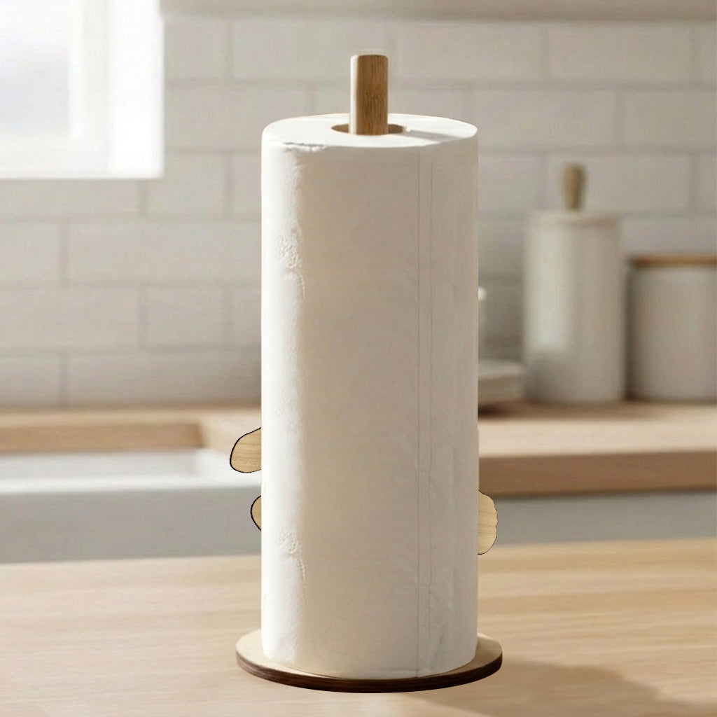 Personalized Witch Kitchen Woman Paper Towel Stand, Countertop Kitchen Decor Gift