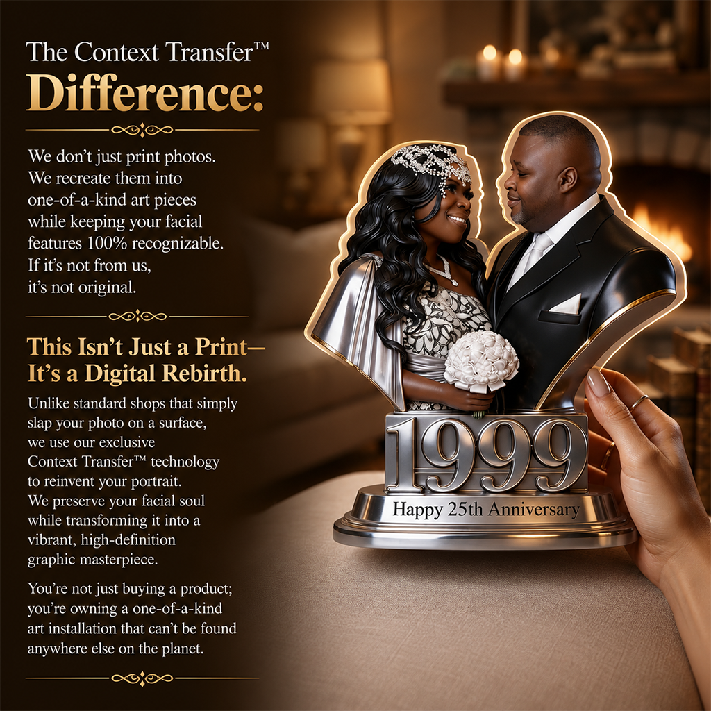 Personalized 5th Anniversary Couple 2021 Custom Shaped Acrylic Plaque Keepsake Gift