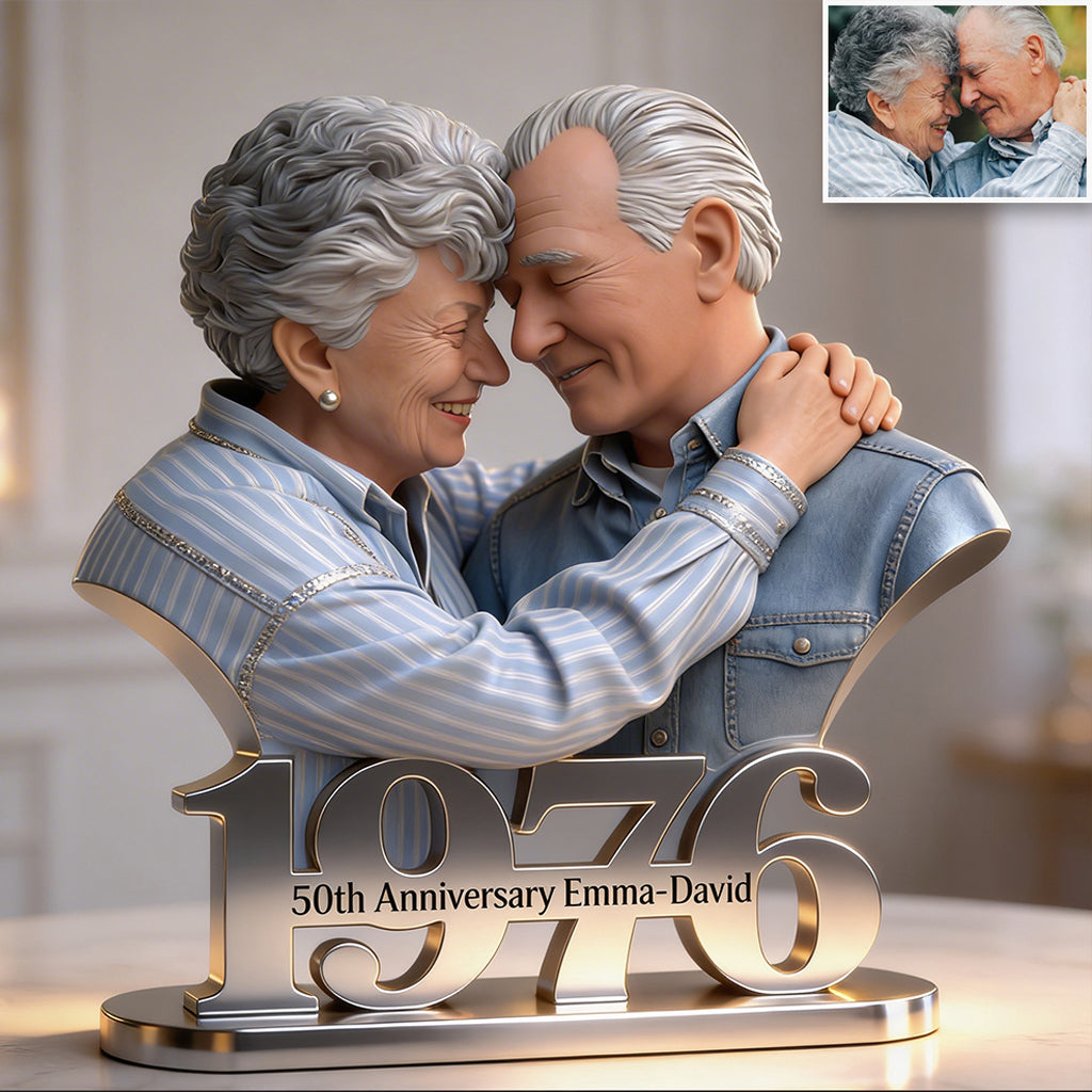 Custom Photo 30th Anniversary 1996 Middle-Aged Couple Acrylic Plaque Keepsake Gift