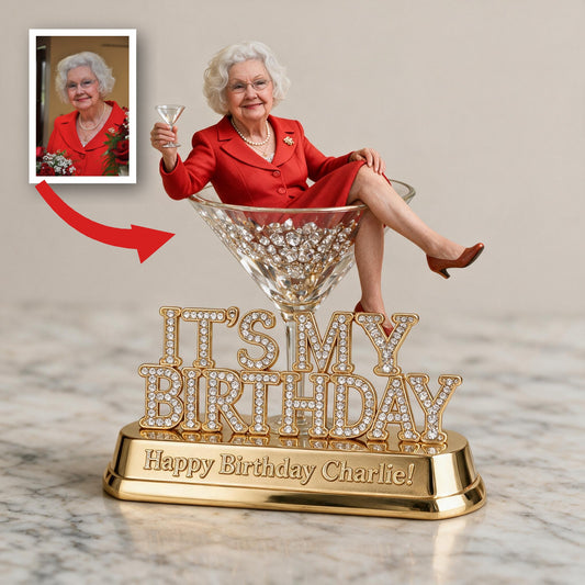 Personalized 70th Birthday Older Woman Acrylic Plaque, Mom Grandma Wife Gift