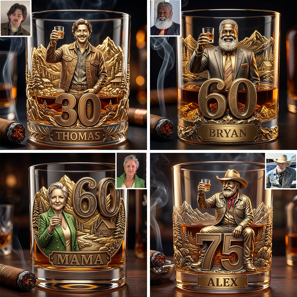 Personalized 25th Birthday Latino Man Whiskey Glass Gift For Husband Boyfriend Son