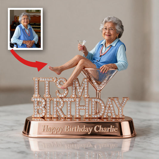 Personalized 70th Birthday Older Latina Woman Acrylic Plaque Gift for Grandma Mom Wife