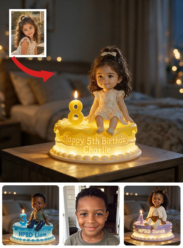 Personalized Birthday Latina Little Girl Acrylic LED Night Light, Kids Birthday Keepsake Gift