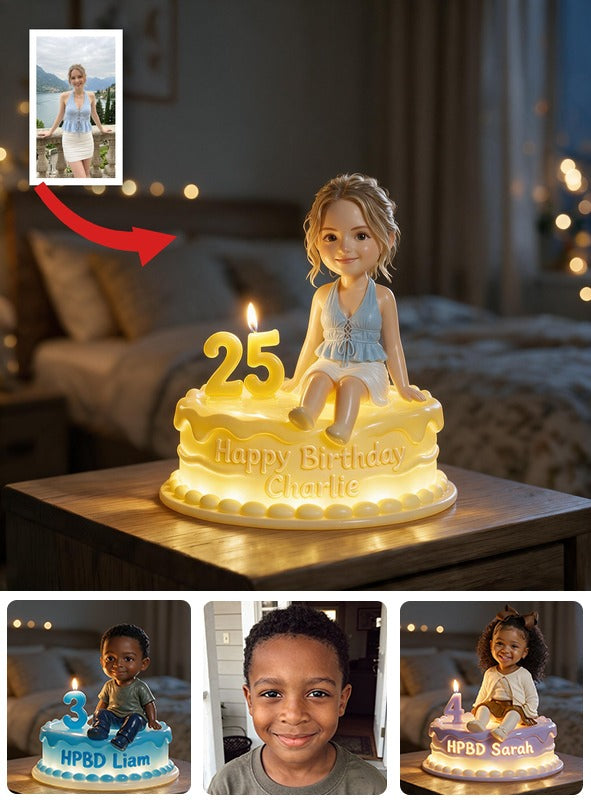 Personalized 25th Birthday Woman Acrylic LED Night Light Birthday Keepsake Gift