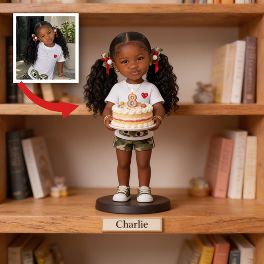 Personalized 8th Birthday Black Little Girl Custom Acrylic Plaque Gift for Daughter Granddaughter Niece