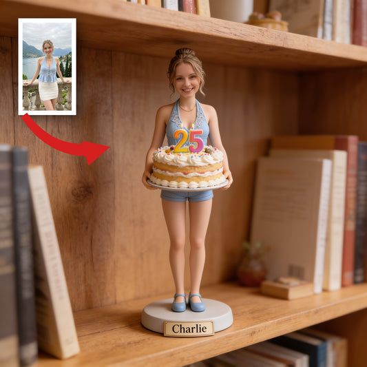 Personalized 25th Birthday Woman Custom Shaped Acrylic Plaque Gift