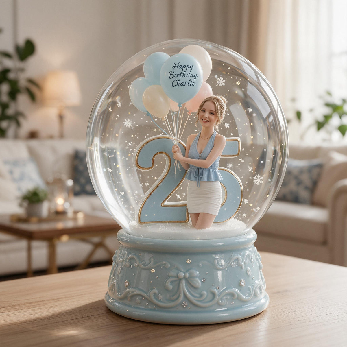 Plaque Acrylique Personnalisée pour le 25ème Anniversaire Femme