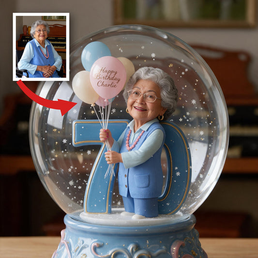 Personalized 70th Birthday Older Latina Woman Acrylic Plaque Keepsake Gift