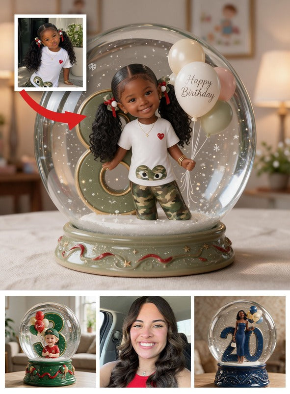 Personalized Birthday Black Little Girl Acrylic Plaque Gift for Daughter Granddaughter Niece