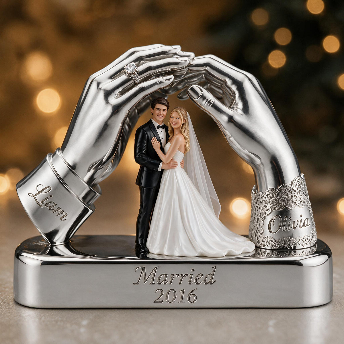 Plaque Acrylique Personnalisée pour le 10ème Anniversaire de Mariage | Cadeau Couple 2016