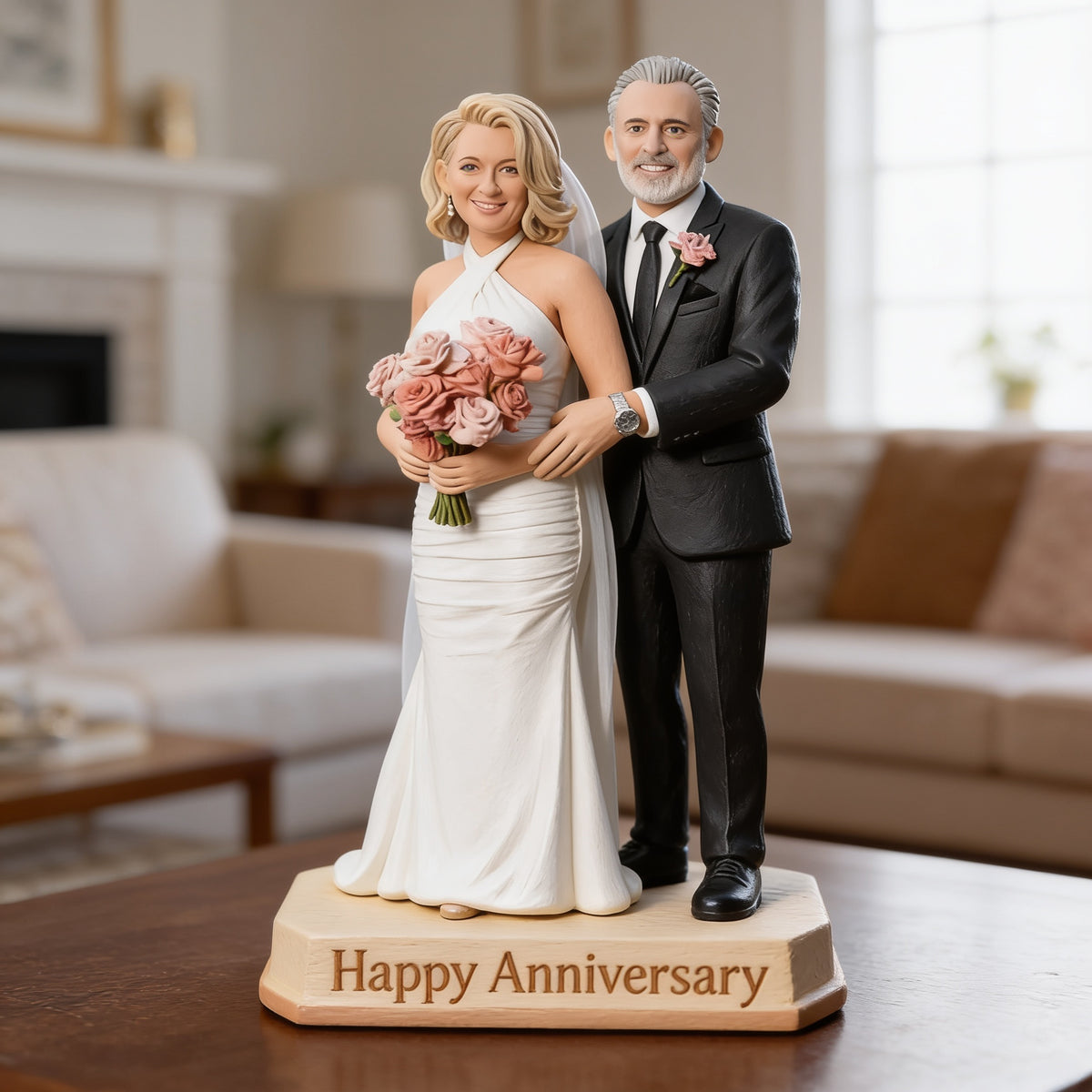 Custom Photo 20th Wedding Anniversary Middle-Aged Couple 2006 Acrylic Plaque Gift