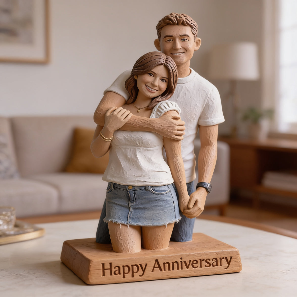 Plaque Acrylique Personnalisée 5ème Anniversaire 2021 Cadeau Couple