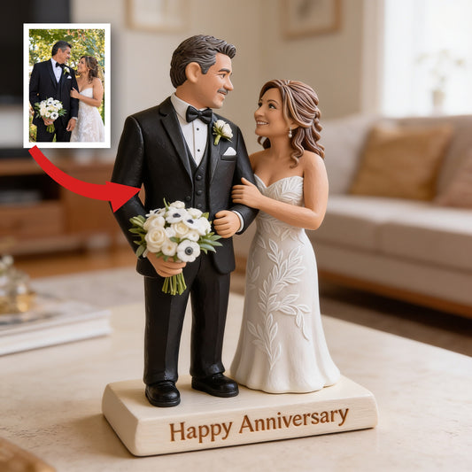 Custom Photo 20th Wedding Anniversary Middle-Aged Latino Couple Acrylic Plaque 2006 Parents Gift