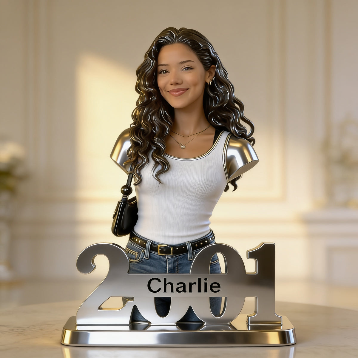 Personalized 21st Birthday Latina Woman Custom Shaped Acrylic Plaque Gift For Her