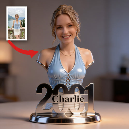 Personalized 21st Birthday Woman Custom Shaped Acrylic Plaque Gift For Her