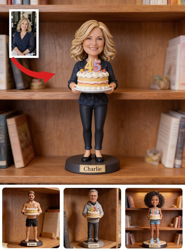 Personalized 45th Birthday Middle-Aged Woman Custom Shaped Acrylic Plaque Gift