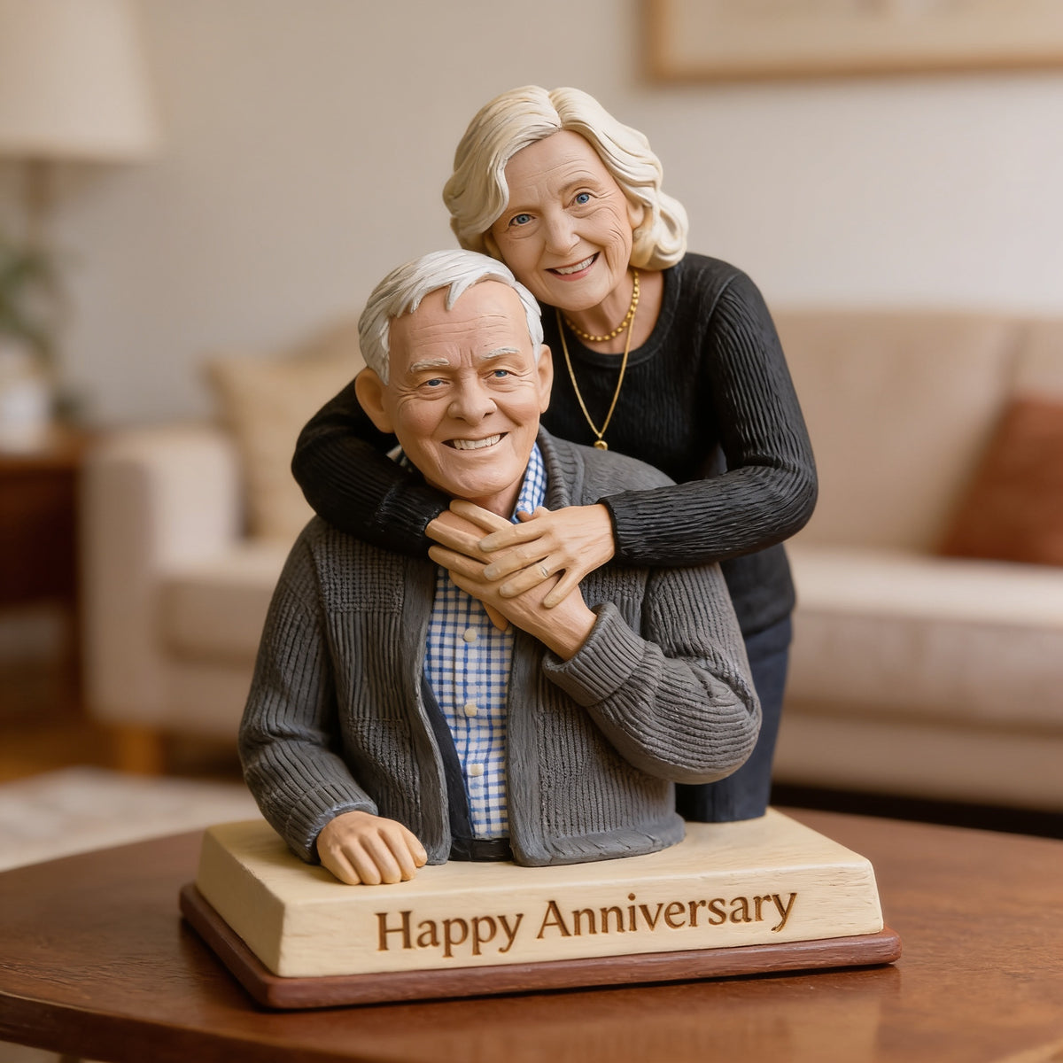 Plaque Acrylique Personnalisée 40e Anniversaire 1986 pour Couple Âgé