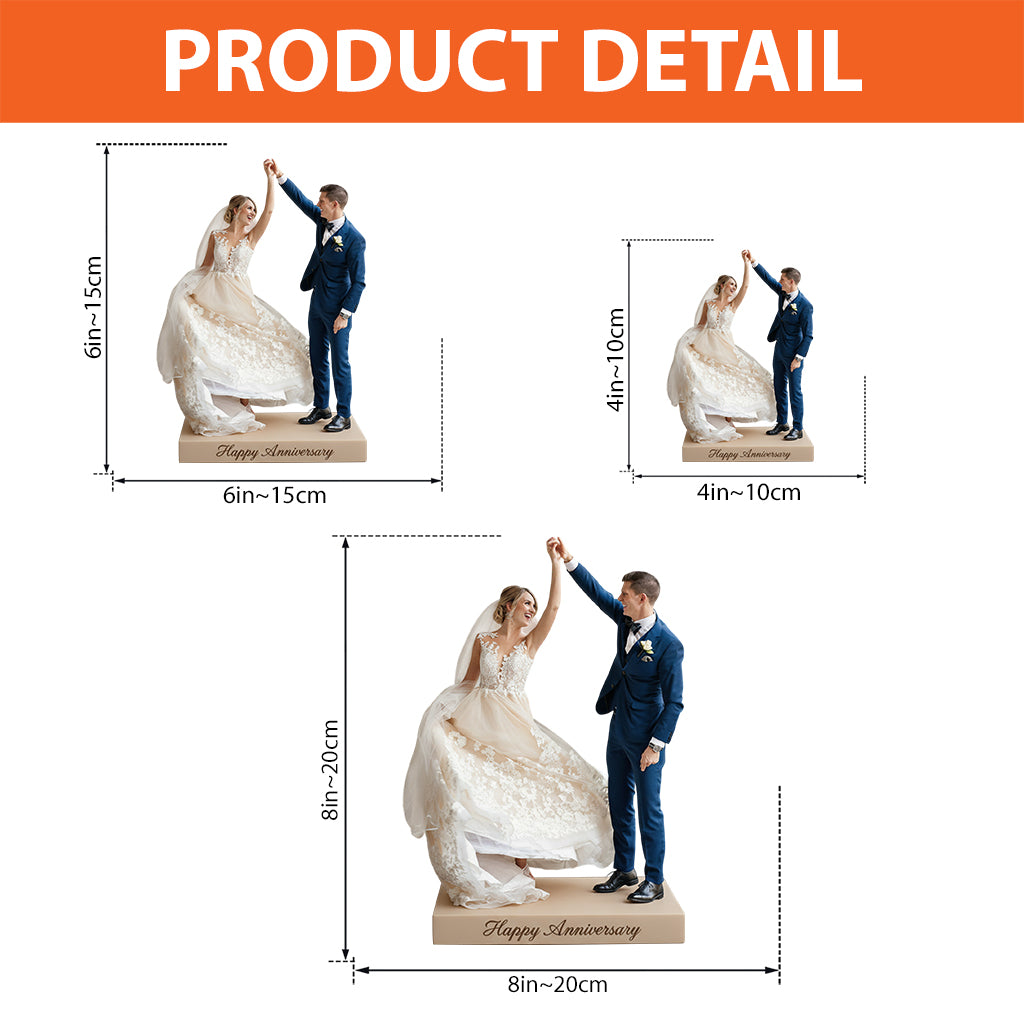 Custom Photo 30th Anniversary 1996 Middle-Aged Couple Custom Shaped Acrylic Plaque Keepsake Gift
