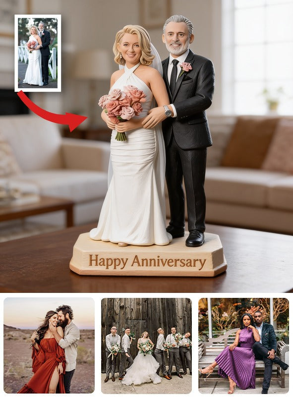 Custom Photo 20th Wedding Anniversary Middle-Aged Couple 2006 Acrylic Plaque Gift