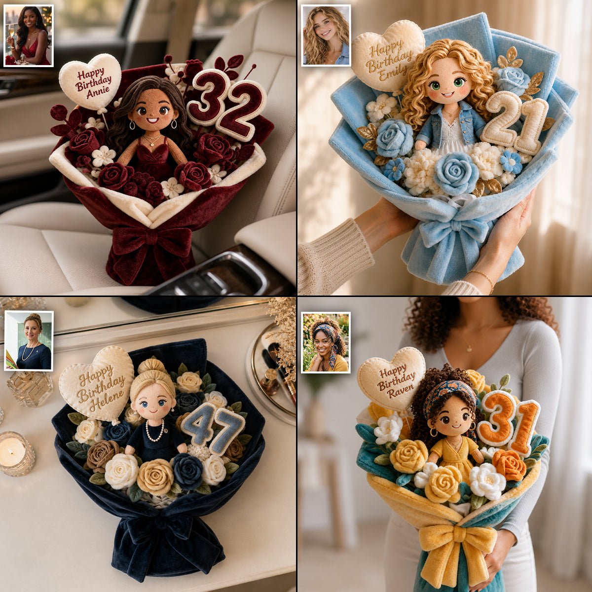 Coussin en fausse fourrure personnalisé pour le 8ème anniversaire d'un petit garçon