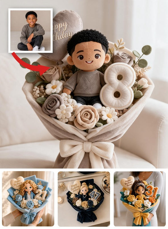 Coussin en fausse fourrure noir personnalisé pour 8 ans, cadeau pour fils petit-fils