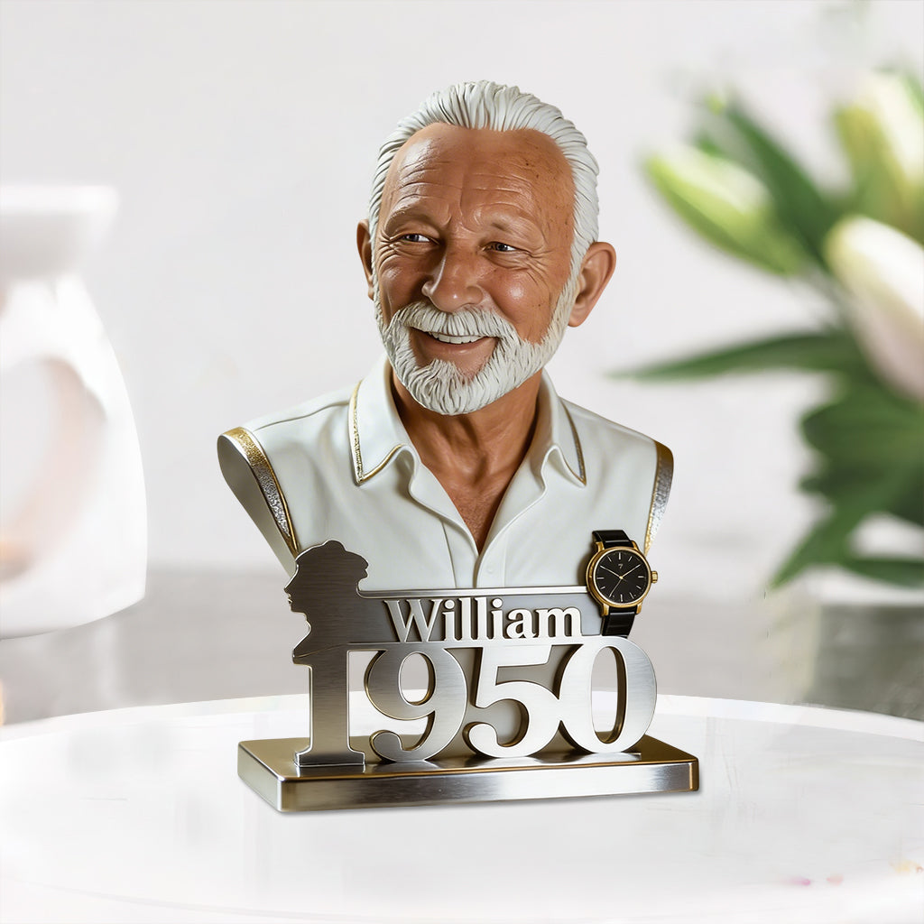 Personalized 70th Birthday Older Latina Woman Custom Shaped Acrylic Plaque Gift