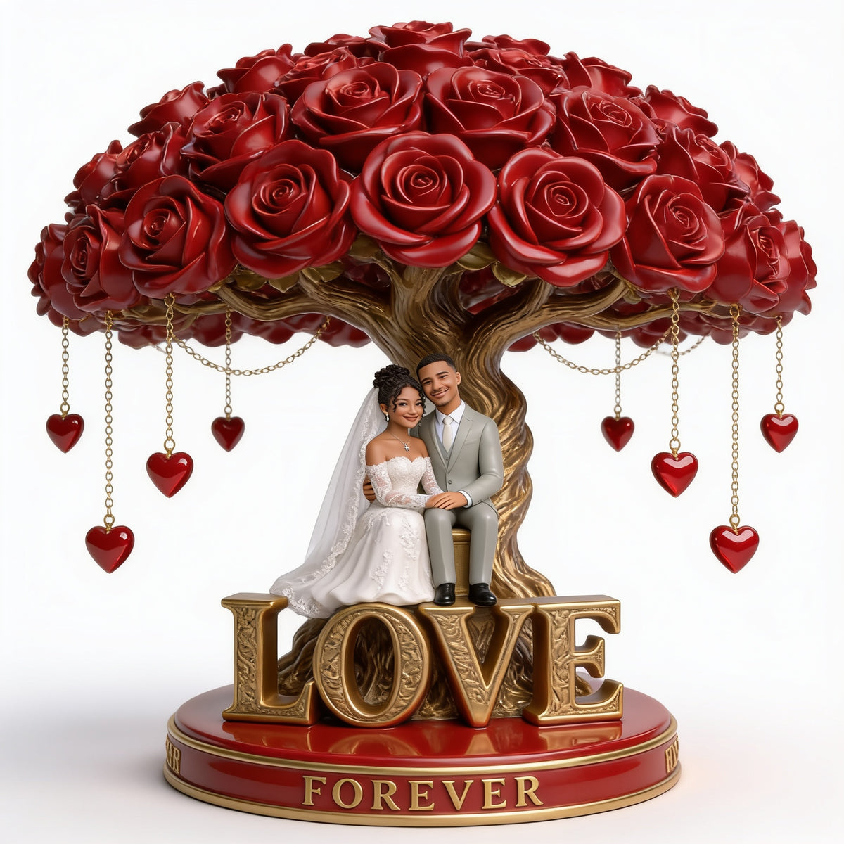 Personalized Wedding Latino Couple Custom Shaped Acrylic Plaque Romantic Gift