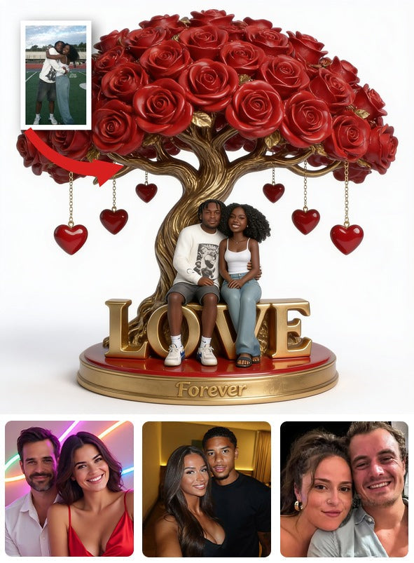 Personalized Black Couple Husband Wife Custom Shaped Acrylic Plaque Romantic Gift