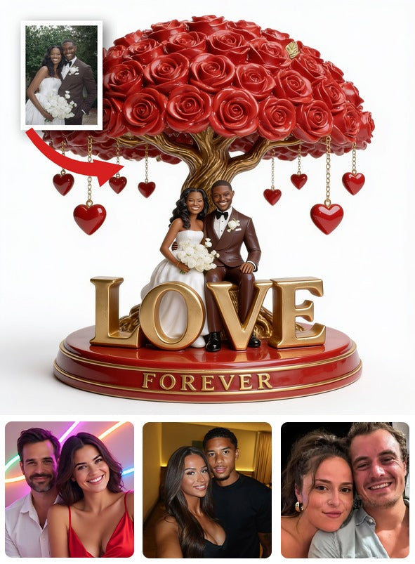Personalized Wedding Black Couple Custom Shaped Acrylic Plaque Couple Gift