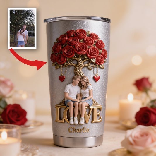 Personalized Couple Husband Wife Tumbler Romantic Gift